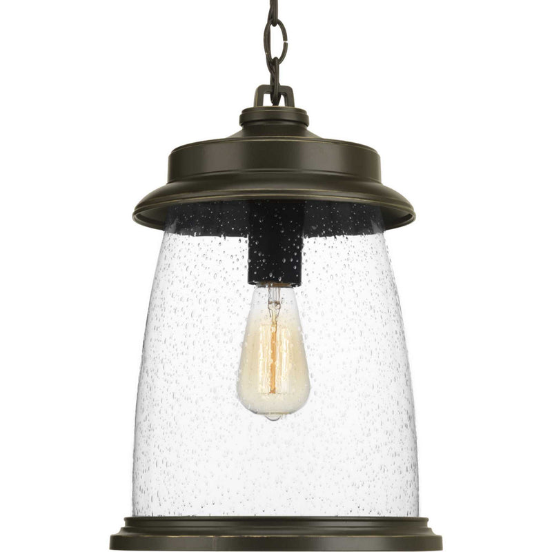 Progress Lighting P550030-020 One Light Hanging Lantern, Antique Bronze