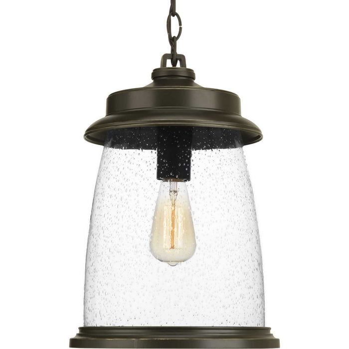 Progress Lighting P550030-020 One Light Hanging Lantern, Antique Bronze