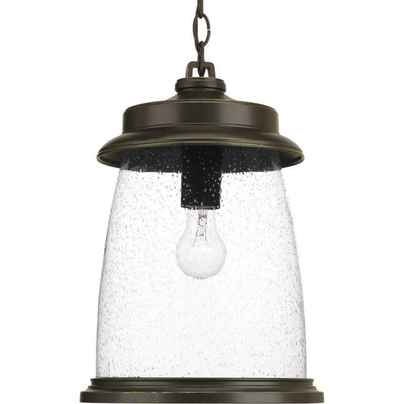 Progress Lighting P550030-020 One Light Hanging Lantern, Antique Bronze