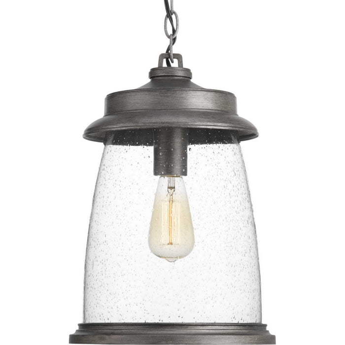 Progress Lighting P550030-103 One Light Hanging Lantern, Antique Pewter