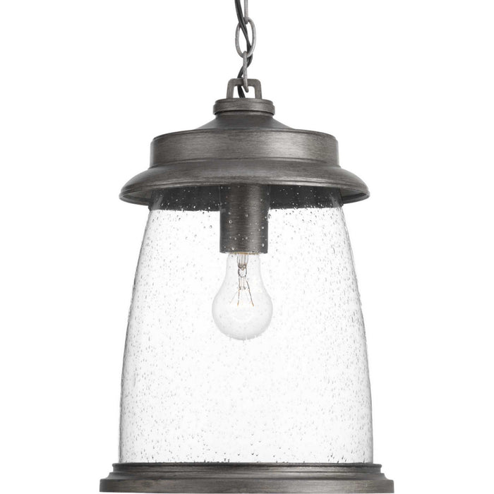 Progress Lighting P550030-103 One Light Hanging Lantern, Antique Pewter
