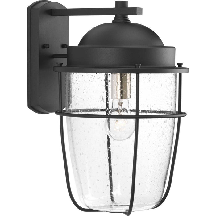 Progress Lighting P560067-031 One Light Wall Lantern, Black