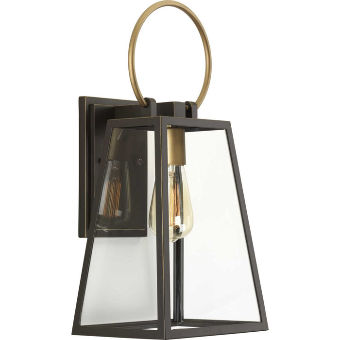 Progress Lighting P560078-020 One Light Wall Lantern, Antique Bronze