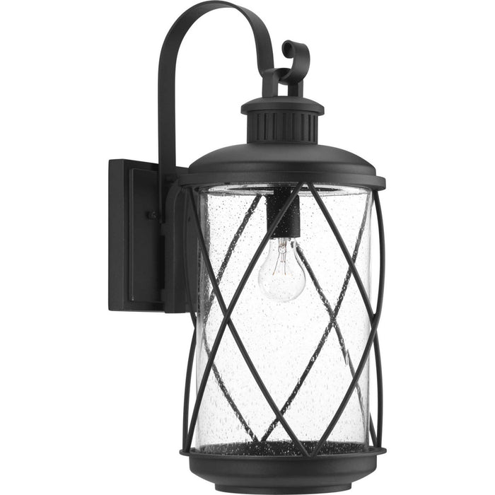 Progress Lighting P560082-031 One Light Wall Lantern, Black