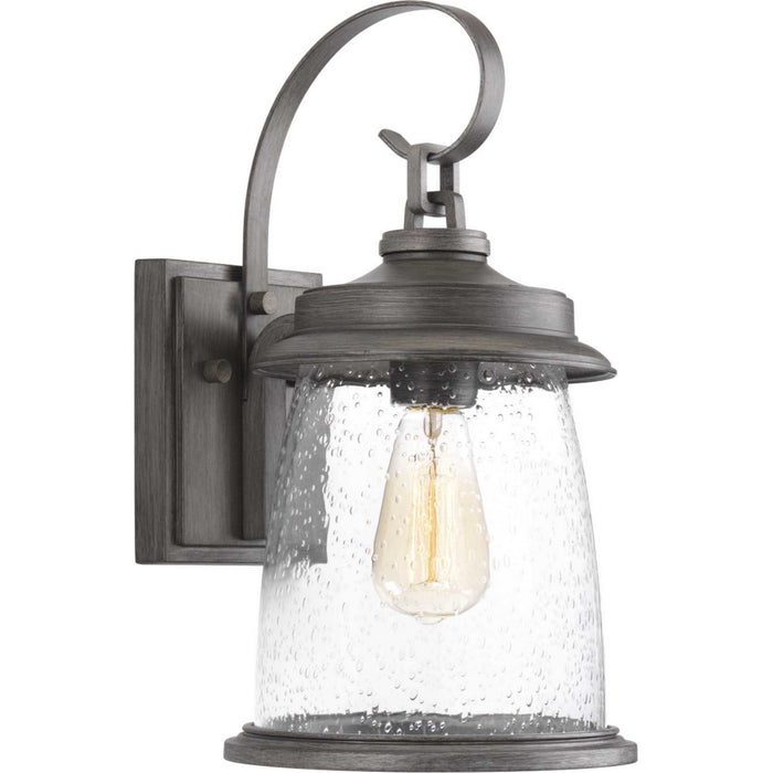 Progress Lighting P560084-103 One Light Wall Lantern, Antique Pewter
