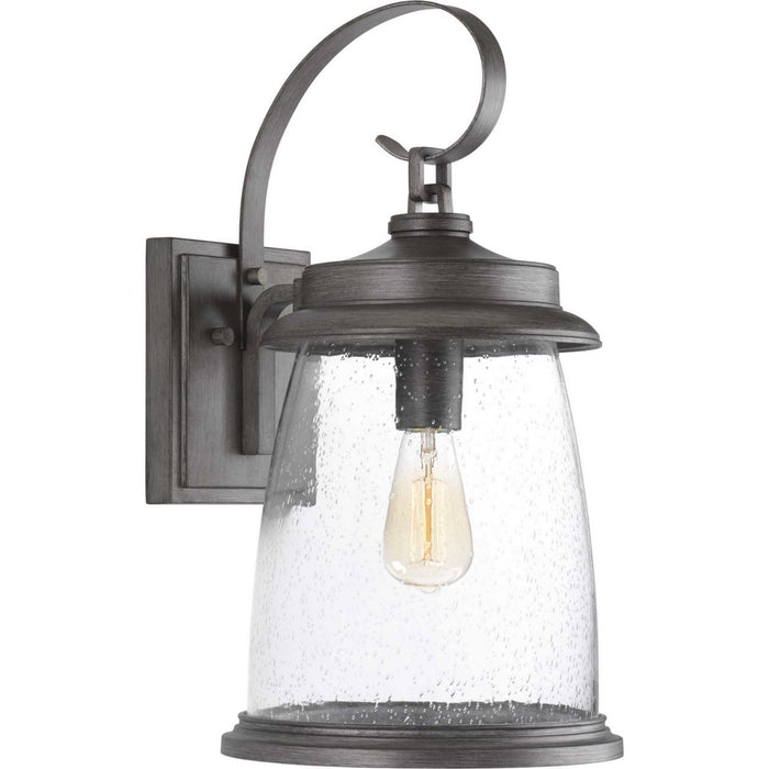 Progress Lighting P560085-103 One Light Wall Lantern, Antique Pewter