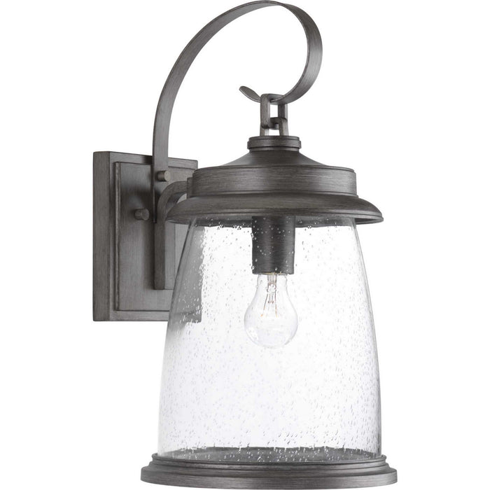 Progress Lighting P560085-103 One Light Wall Lantern, Antique Pewter