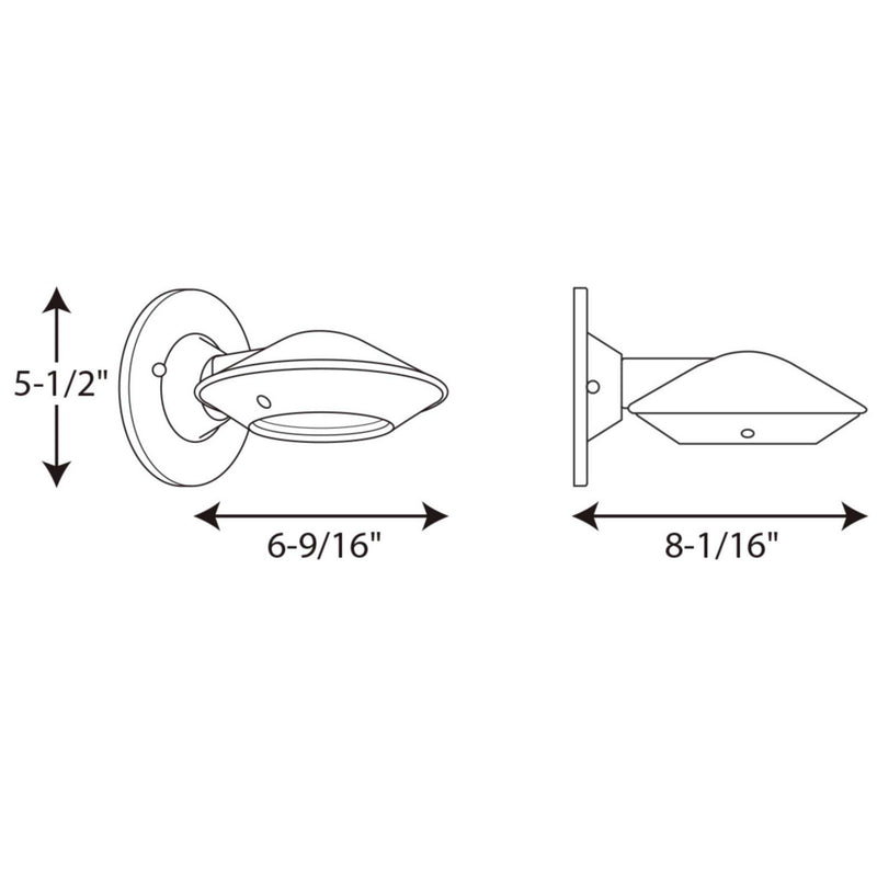 Progress Lighting P560090-020-30K LED Wall Lantern, Antique Bronze