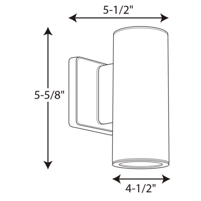 Progress Lighting P563001-147-30K LED Wall Lantern, Satin Nickel