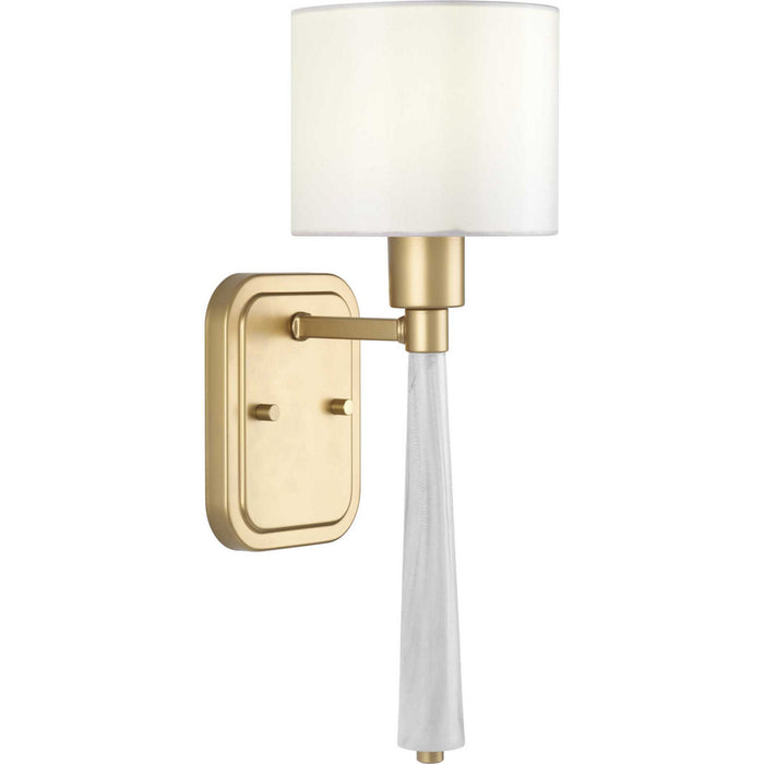 Progress Lighting P710037-078 One Light Wall Bracket, Vintage Gold