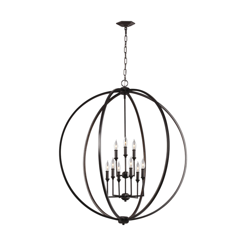 Visual Comfort Studio F3058/9ORB Nine Light Chandelier, Oil Rubbed Bronze