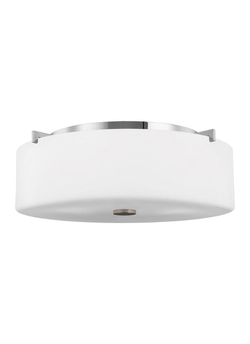 Generation Lighting FM312CH Three Light Flush Mount, Chrome