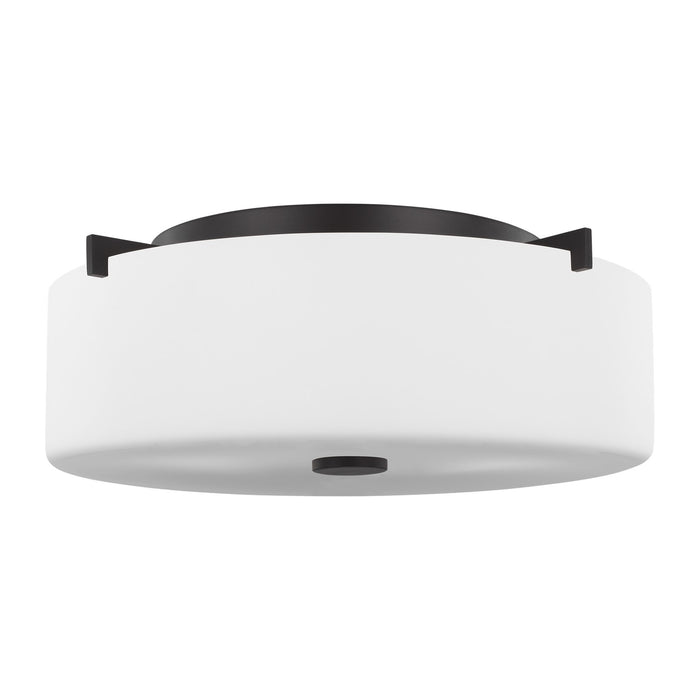 Generation Lighting FM313ORB Two Light Flush Mount, Oil Rubbed Bronze