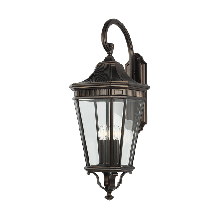 Generation Lighting OL5405GBZ Four Light Wall Lantern, Grecian Bronze