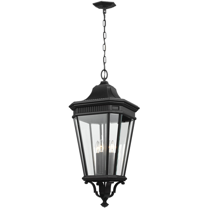 Generation Lighting OL5414BK Four Light Hanging Lantern, Black