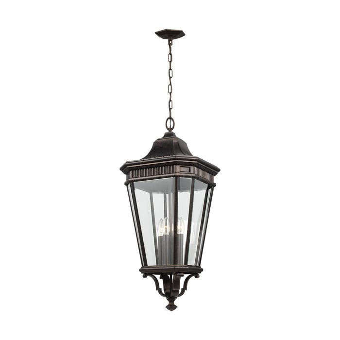 Generation Lighting OL5414GBZ Four Light Hanging Lantern, Grecian Bronze