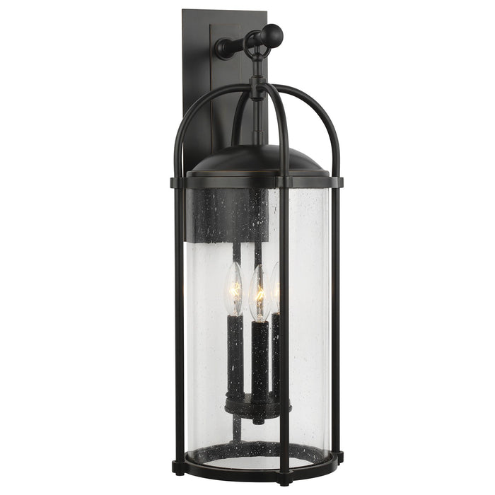 Generation Lighting OL7623ES Three Light Outdoor Wall Lantern, Espresso