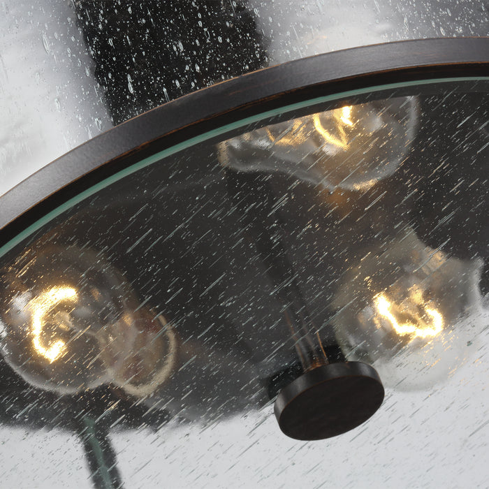 Generation Lighting OL7633ES Three Light Flush Mount, Espresso