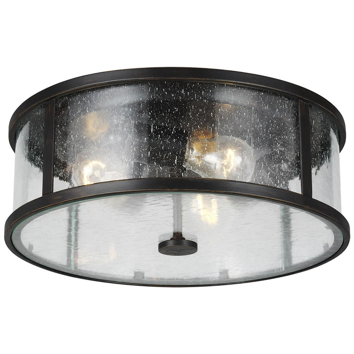 Generation Lighting OL7633ES Three Light Flush Mount, Espresso