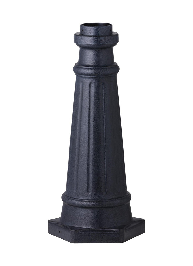 Generation Lighting POSTBASE-DWZ Post Mount Base, Dark Weathered Zinc