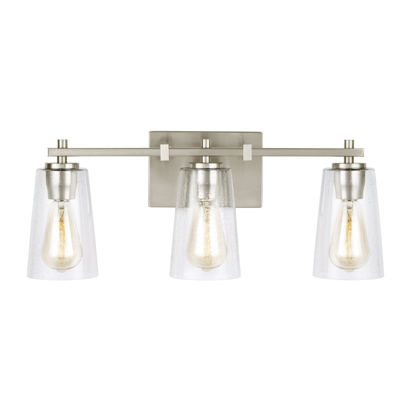 Visual Comfort Studio VS24303SN Three Light Vanity, Satin Nickel