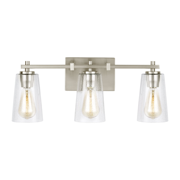 Visual Comfort Studio VS24303SN Three Light Vanity, Satin Nickel