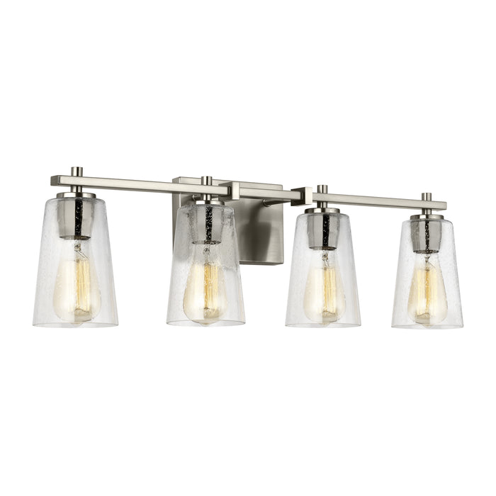 Visual Comfort Studio VS24304SN Four Light Vanity, Satin Nickel