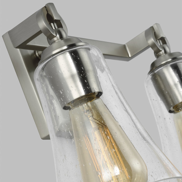 Visual Comfort Studio VS24702SN Two Light Vanity, Satin Nickel