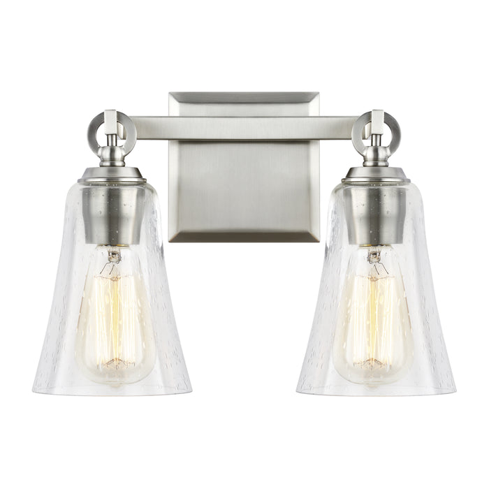 Visual Comfort Studio VS24702SN Two Light Vanity, Satin Nickel