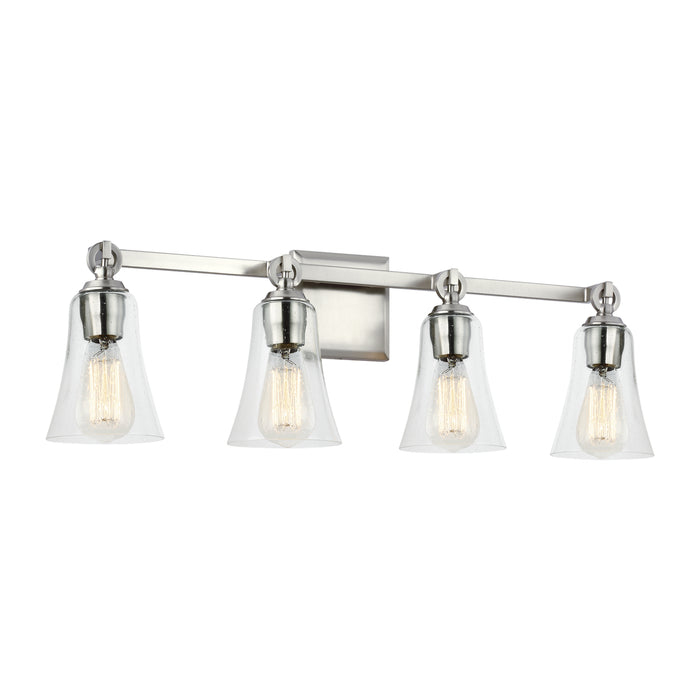 Visual Comfort Studio VS24704SN Four Light Vanity, Satin Nickel