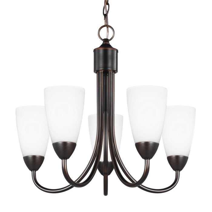 Generation Lighting 3120205EN3-710 Five Light Chandelier, Bronze