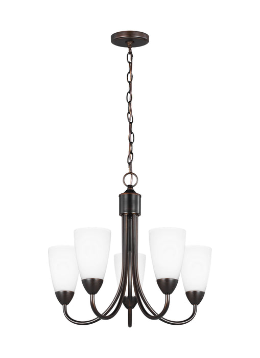 Generation Lighting 3120205EN3-710 Five Light Chandelier, Bronze