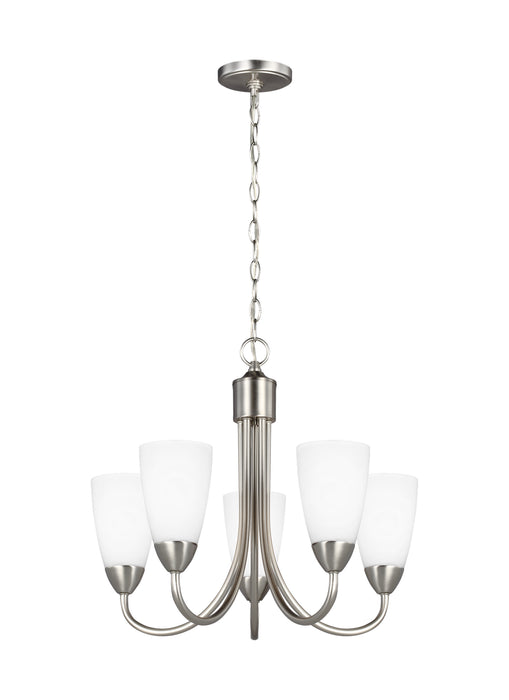 Generation Lighting 3120205EN3-962 Five Light Chandelier, Brushed Nickel