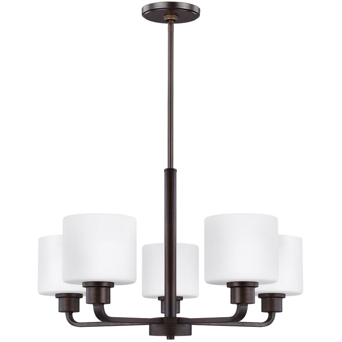 Generation Lighting 3128805EN3-710 Five Light Chandelier, Bronze