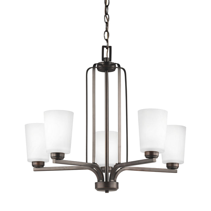 Generation Lighting 3128905-710 Five Light Chandelier, Bronze