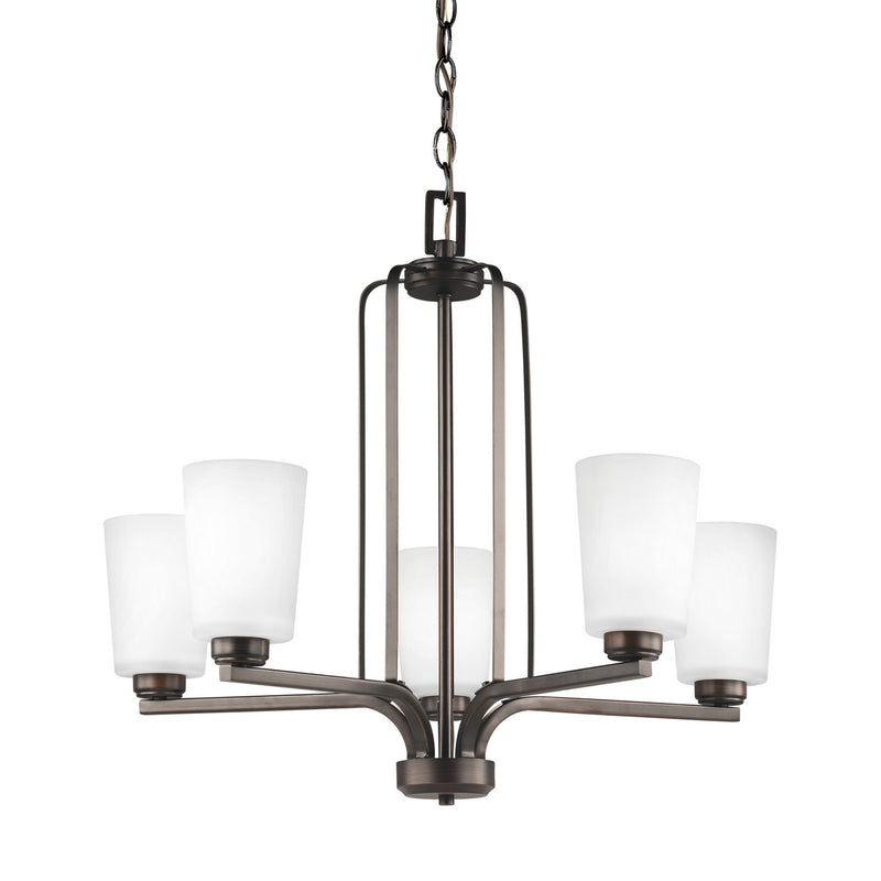 Generation Lighting 3128905EN3-710 Five Light Chandelier, Bronze