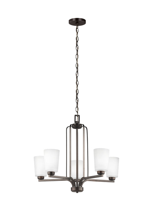 Generation Lighting 3128905EN3-710 Five Light Chandelier, Bronze