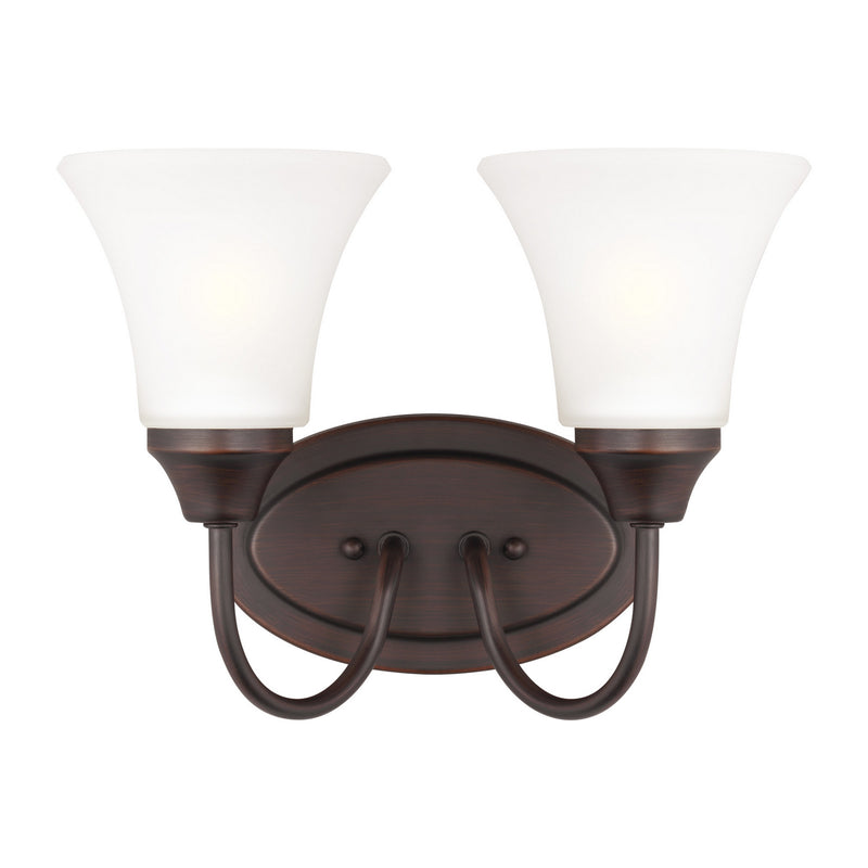 Generation Lighting 44806EN3-710 Two Light Wall / Bath, Bronze