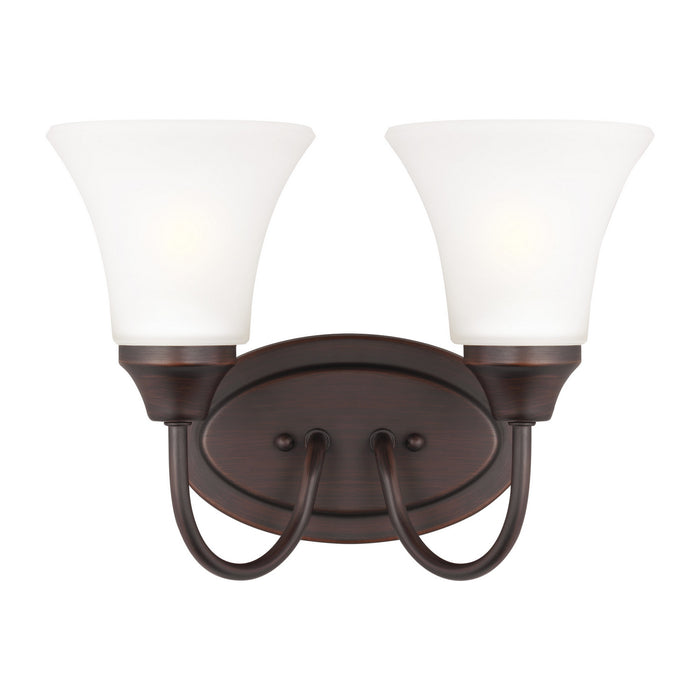 Generation Lighting 44806EN3-710 Two Light Wall / Bath, Bronze