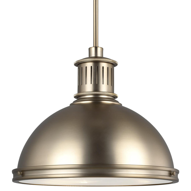 Generation Lighting 65087EN3-848 Three Light Pendant, Satin Brass