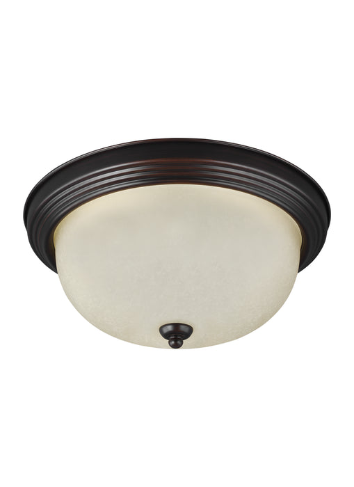 Generation Lighting 77063EN3-710 One Light Flush Mount, Bronze