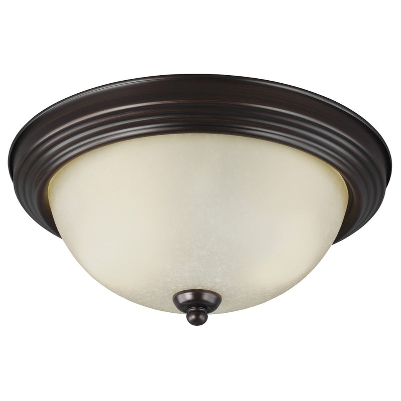 Generation Lighting 77064EN3-710 Two Light Flush Mount, Bronze