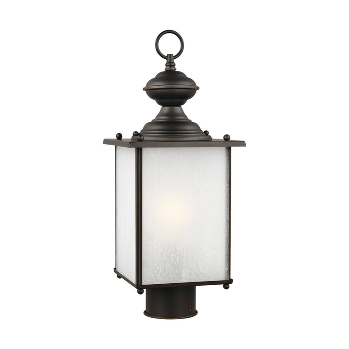 Generation Lighting 82570-71 One Light Outdoor Post Lantern, Antique Bronze