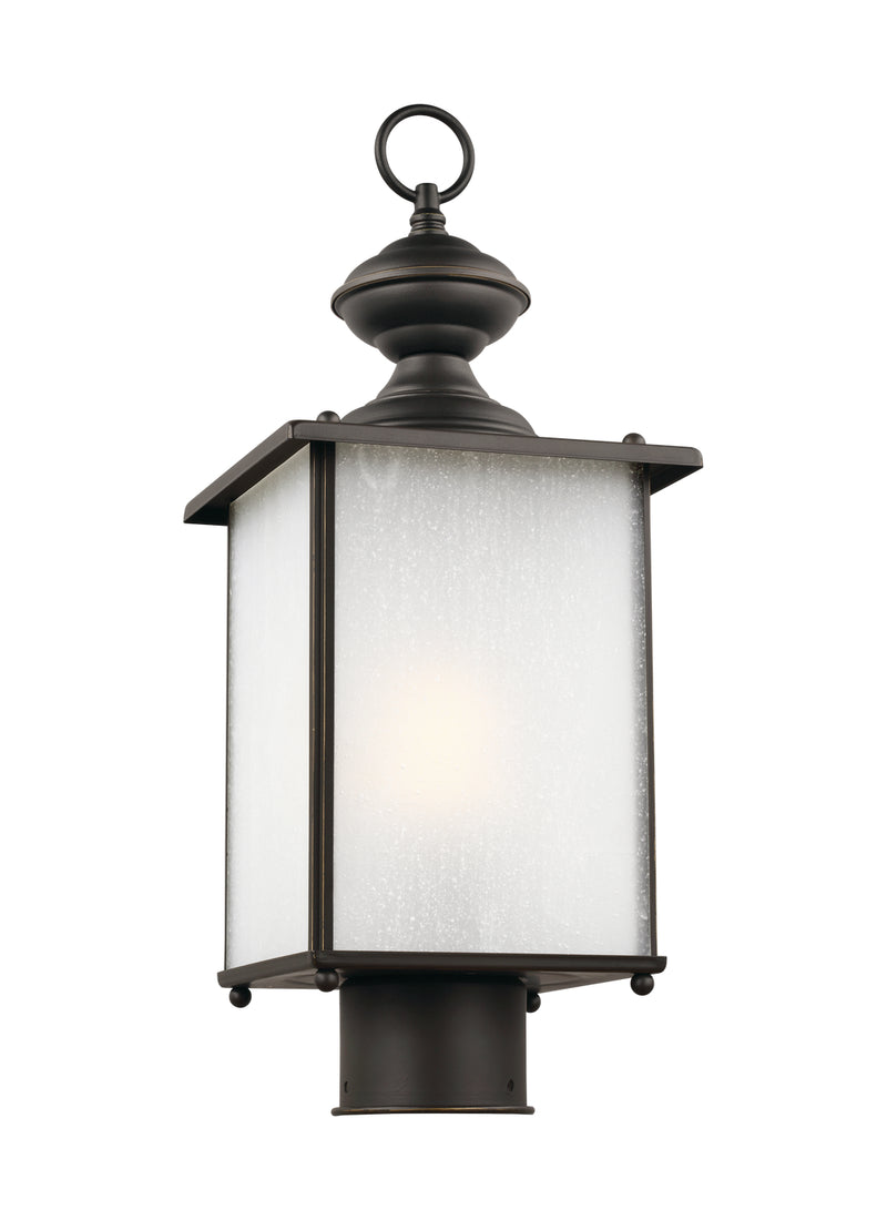 Generation Lighting 82570-71 One Light Outdoor Post Lantern, Antique Bronze