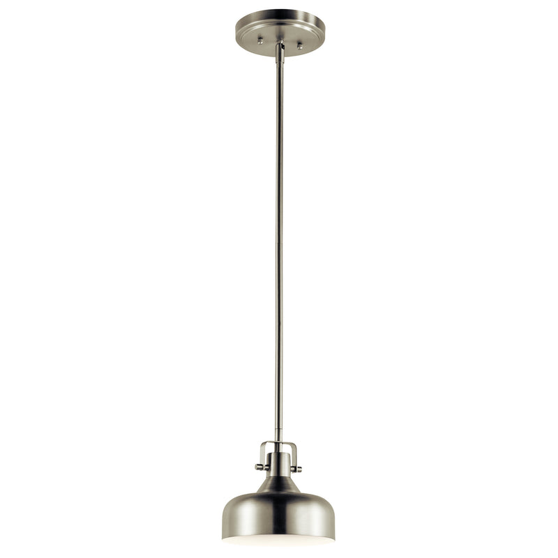Kichler 11301NILED LED Mini Pendant, Brushed Nickel