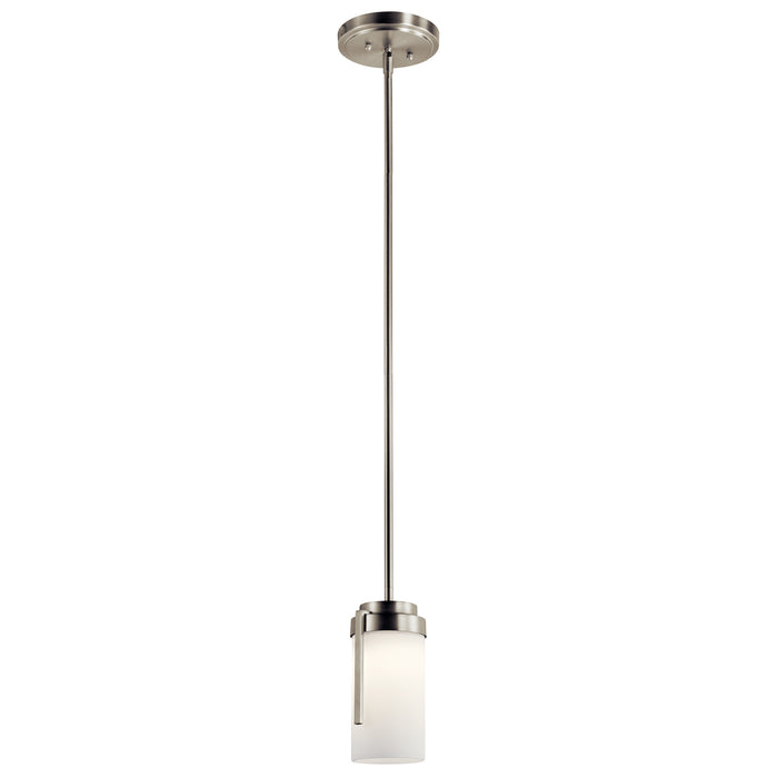 Kichler 11305NILED LED Mini Pendant, Brushed Nickel