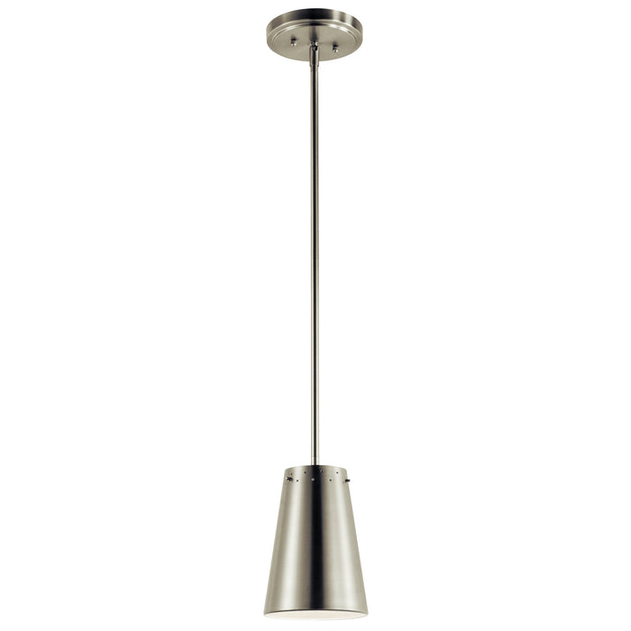 Kichler 11314NILED LED Mini Pendant, Brushed Nickel