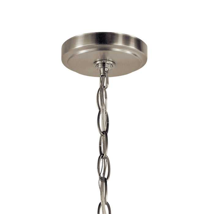 Kichler 44029NI Three Light Mini Chandelier, Brushed Nickel