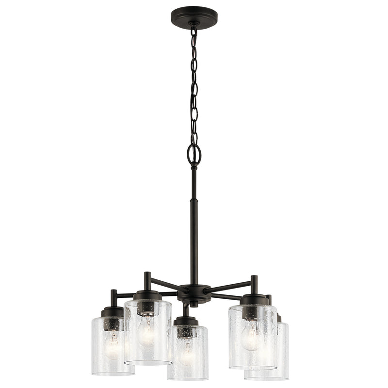 Kichler 44030OZ Five Light Chandelier, Olde Bronze