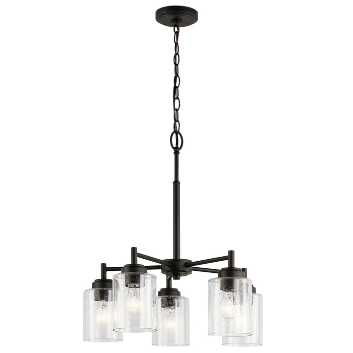 Kichler 44030OZ Five Light Chandelier, Olde Bronze
